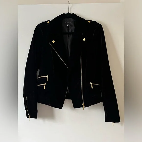 INC International Concepts Jackets Coats Inc Concepts Velvet Moto Jacket Poshmark